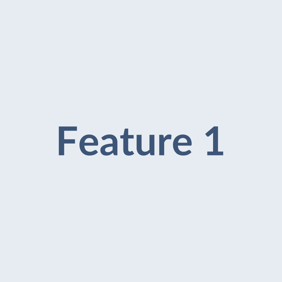 Placeholder — Feature tile 1